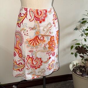Tommy Hilfiger Multicolor Paisley Skirt size 18